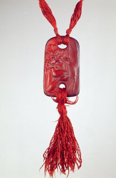 Pendente con finitura satinata e rilievo leggermente lucidato di Lalique, c.1902 da Rene Jules Lalique